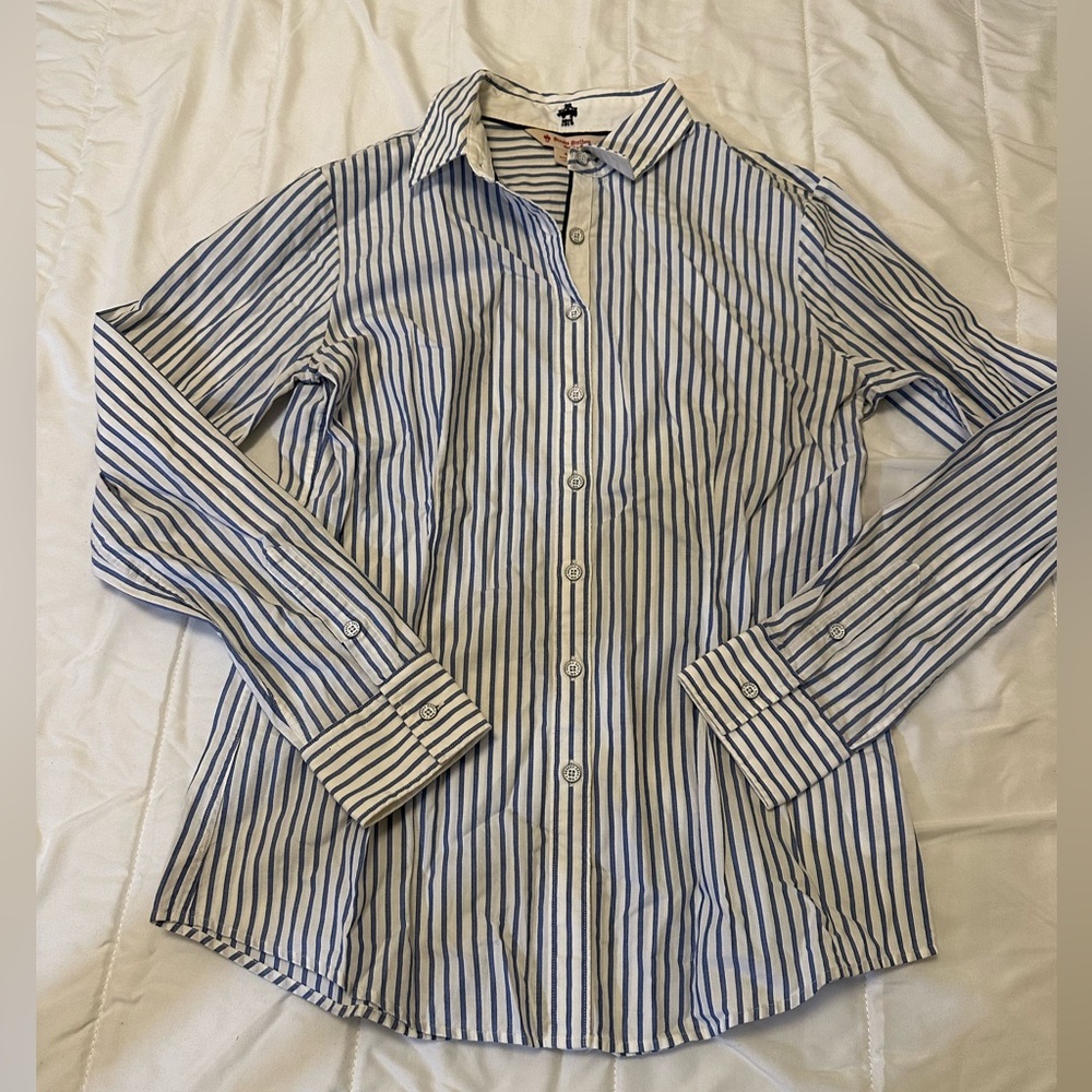 Brooks Brothers Classic Fitted Stripe Dress Shirt